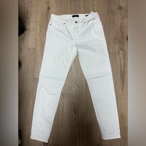 Banana Republic Premium Denim white skinny jean size 28 EUC